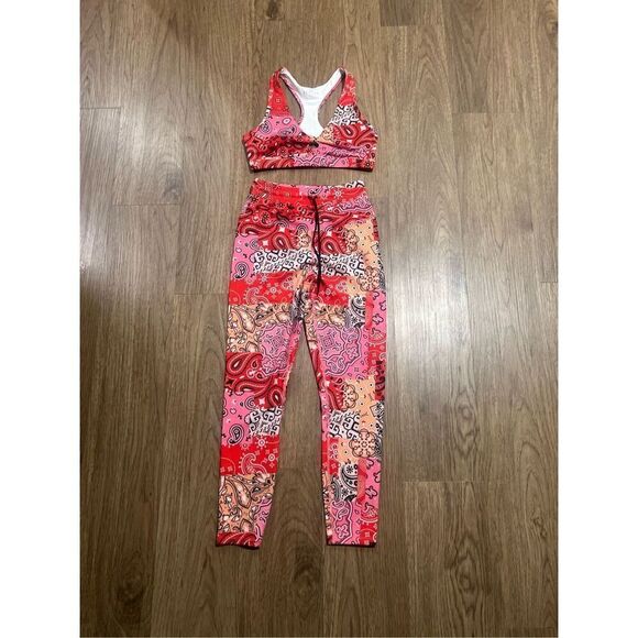EleVen by Venus Williams Bandana Print Babe  7/8 Legging & Bra Set NWOT$169 - Picture 9 of 12